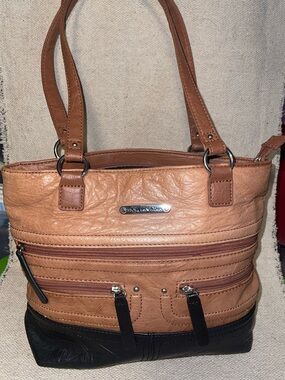 Stone Mountain Leather Shoulder bag - brown - Soft! - gently used!